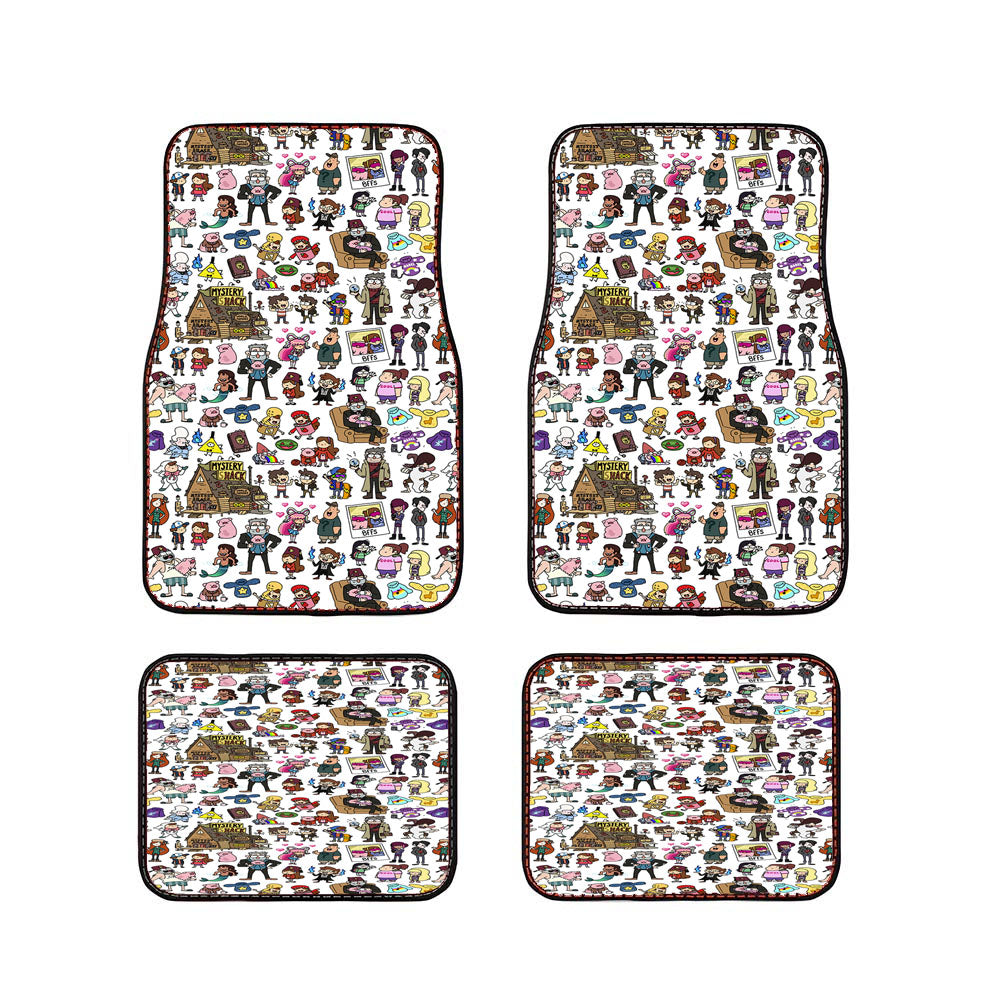 Kawaii Gravity Falls Pattern Car Floor Mats Accessories