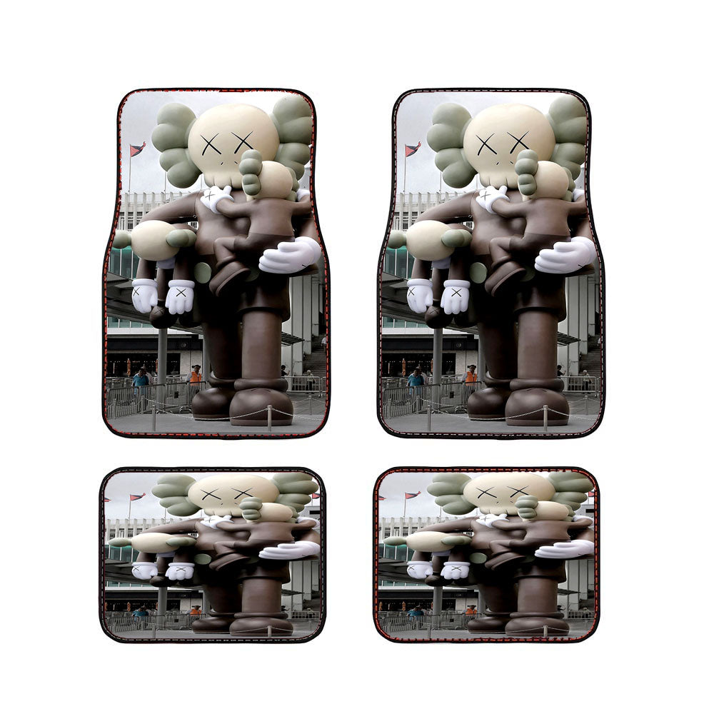 Kaws Clean Slate Harbour City Miniatur Car Floor Mats Accessories