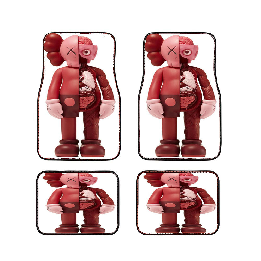 Kaws Companion Blush Flayed Car Floor Mats Accessories