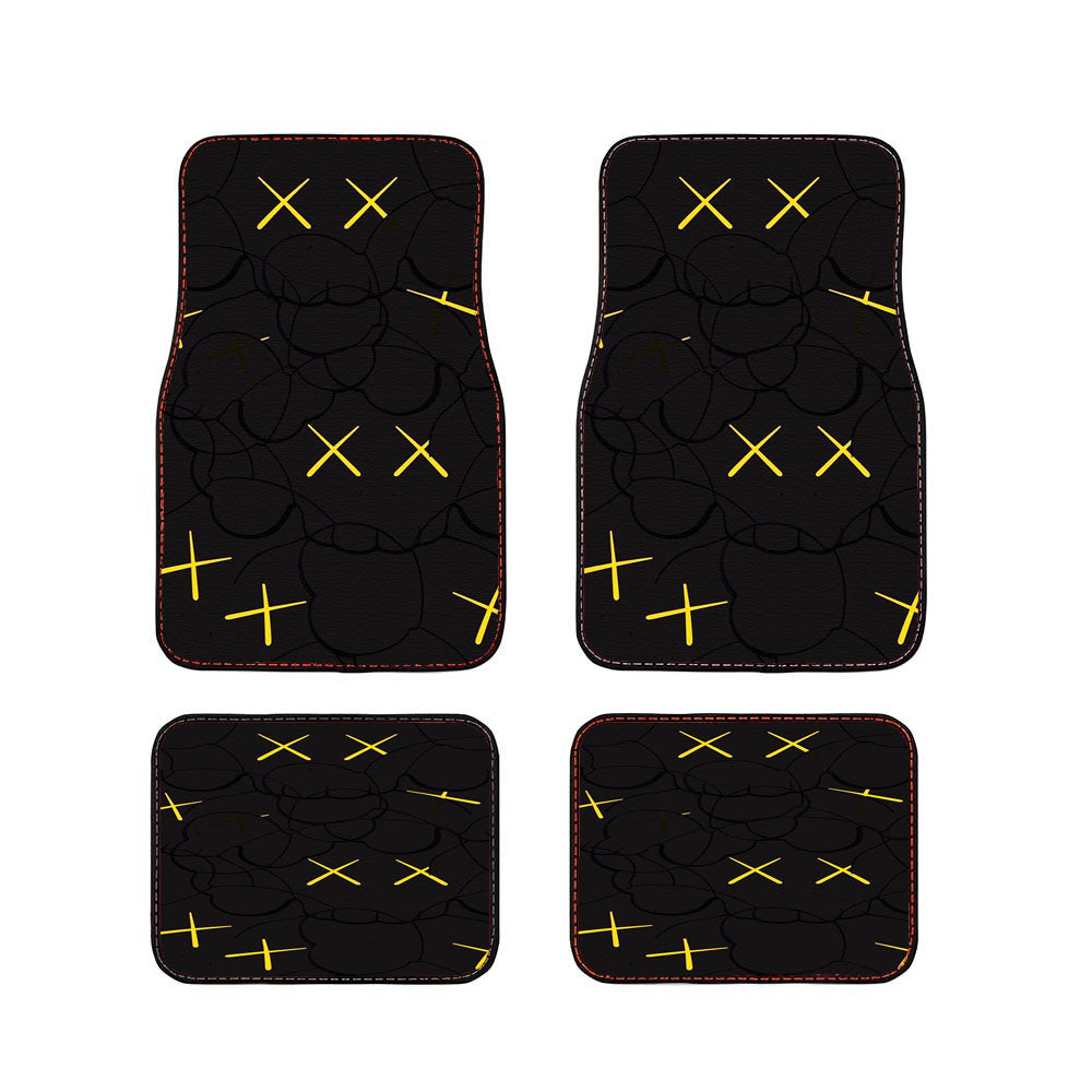 Kaws Pop Art X Marshmello Pattern Car Floor Mats Accessories
