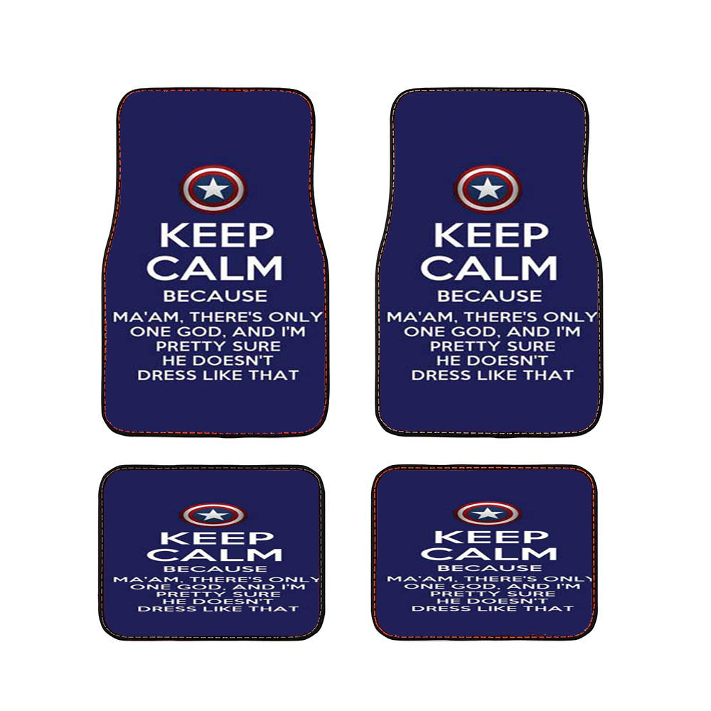 Keep Calm Captain America Car Floor Mats Accessories