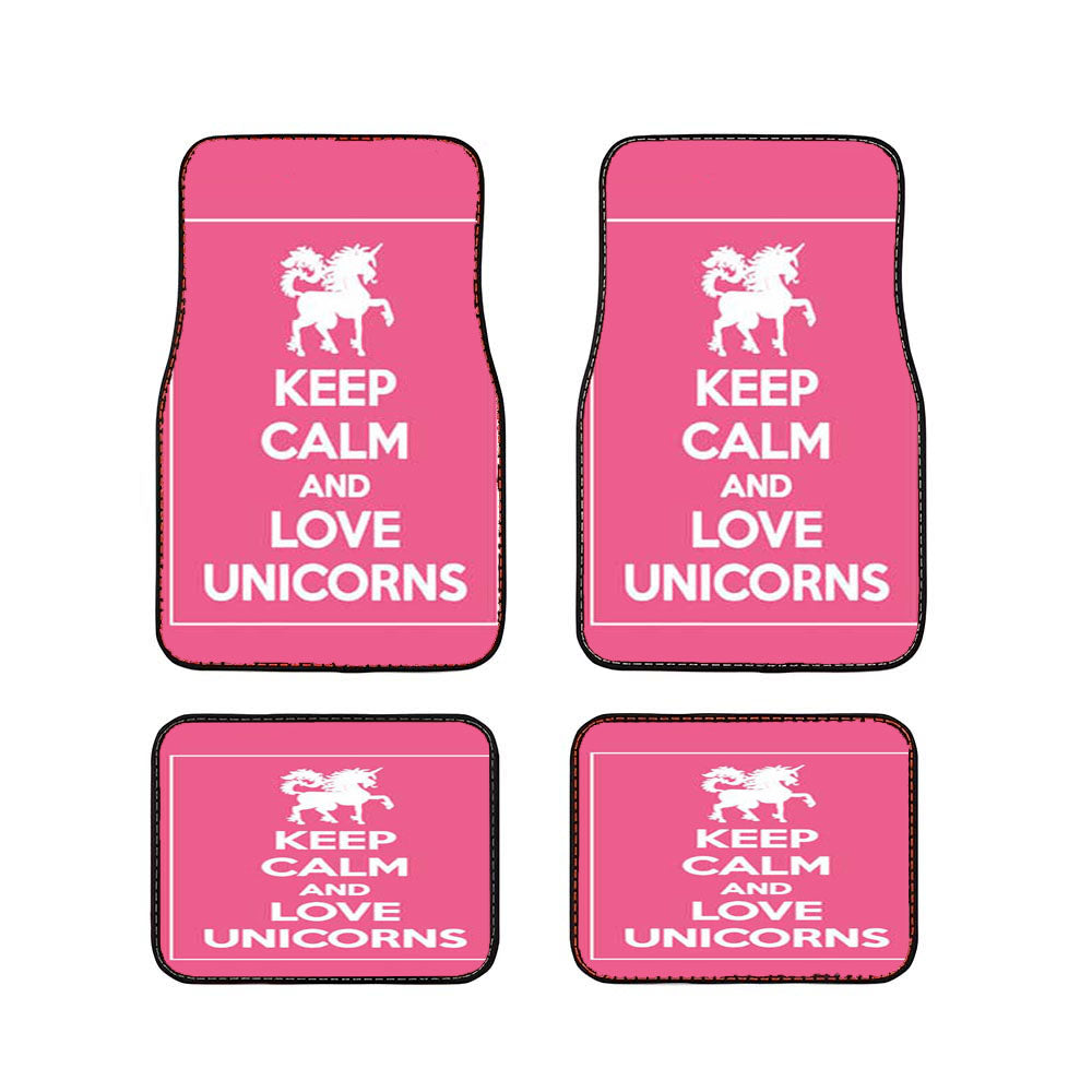 Keep Calm Love Unicorns Car Floor Mats Accessories