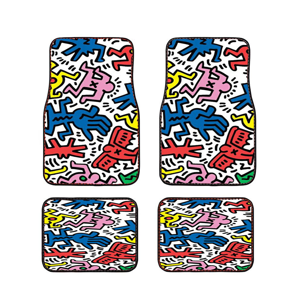 Keith Haring Neo Pop Art Style Car Floor Mats Accessories