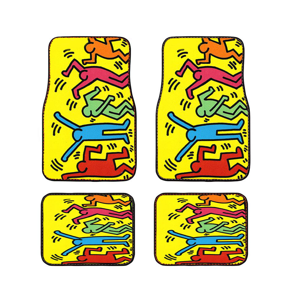 Keith Haring Pop Art Car Floor Mats Accessories