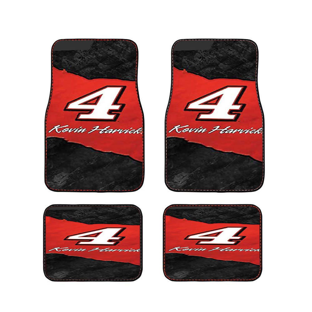 Kevin Harvick Red Strip Car Floor Mats Accessories