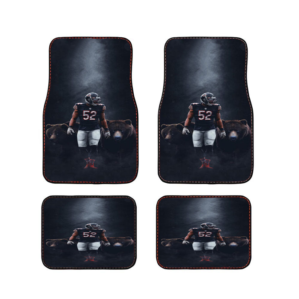 Khalil Mack Chicago Bears Car Floor Mats Accessories