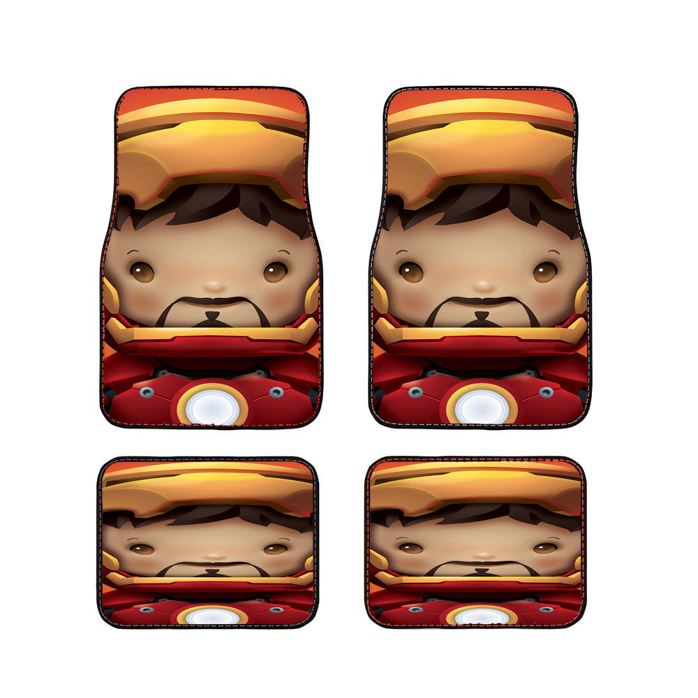 Kid Hero Iron Man Car Floor Mats Accessories