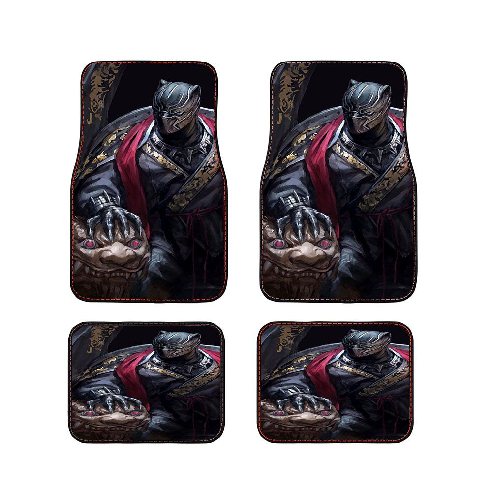 King Black Panther Car Floor Mats Accessories