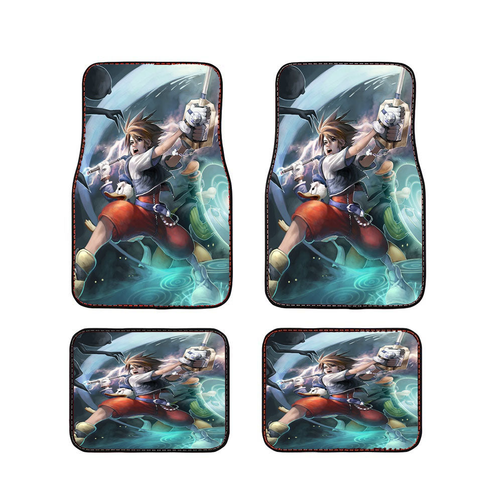 Kingdom Heart Iii Sora And Donald Duck Kill Enemy Car Floor Mats Accessories