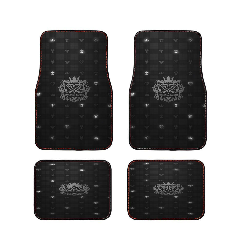 Kingdom Hearts Emblem And Pattern Car Floor Mats Accessories