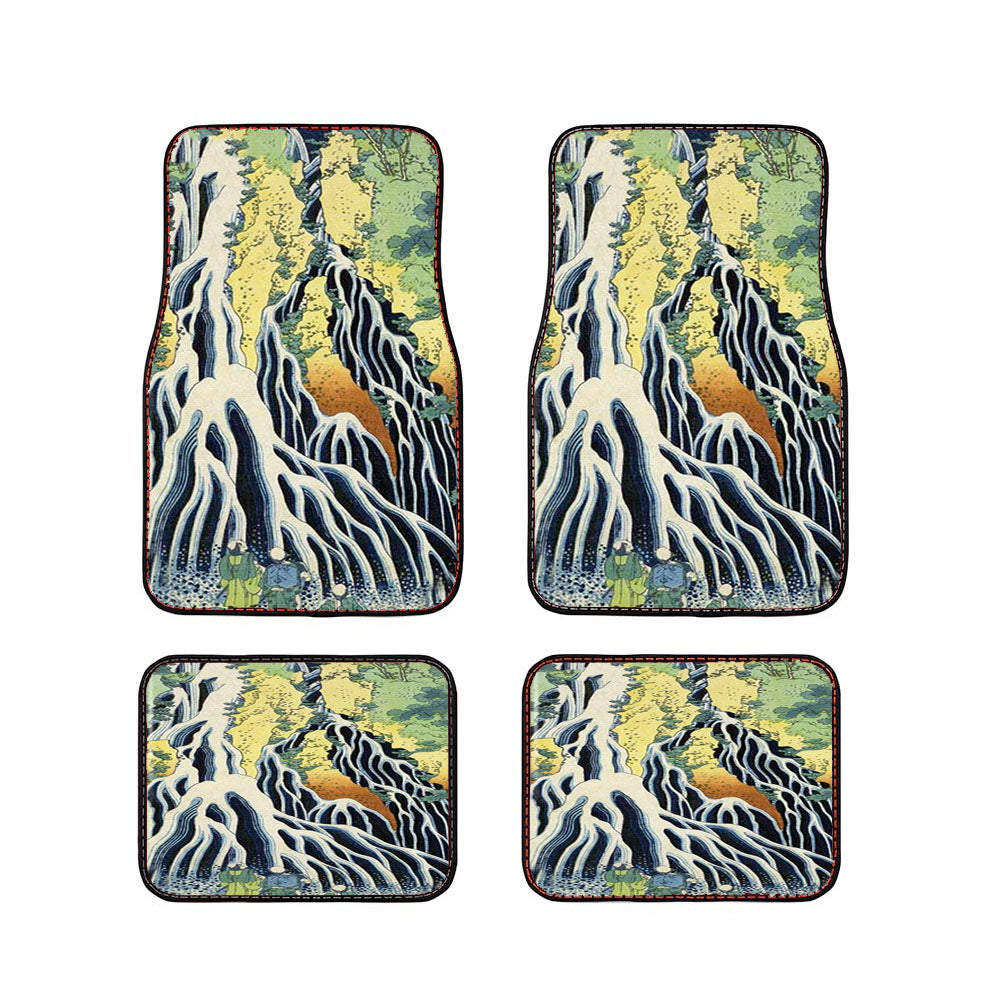 Kirifuri Falls In Kurokawa Mountain Car Floor Mats Accessories