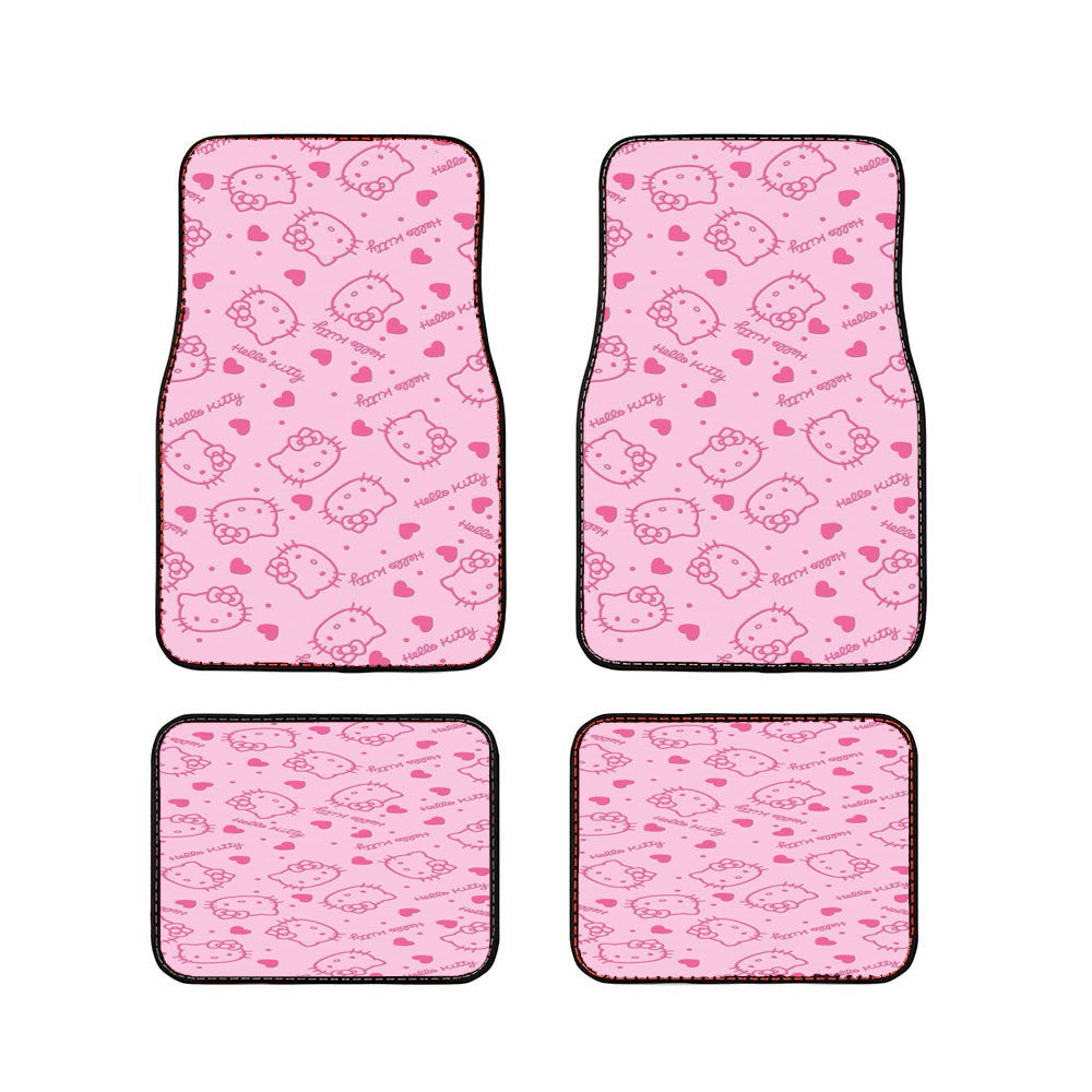 Kitty Pink Hello Kitty Pattern Car Floor Mats Accessories