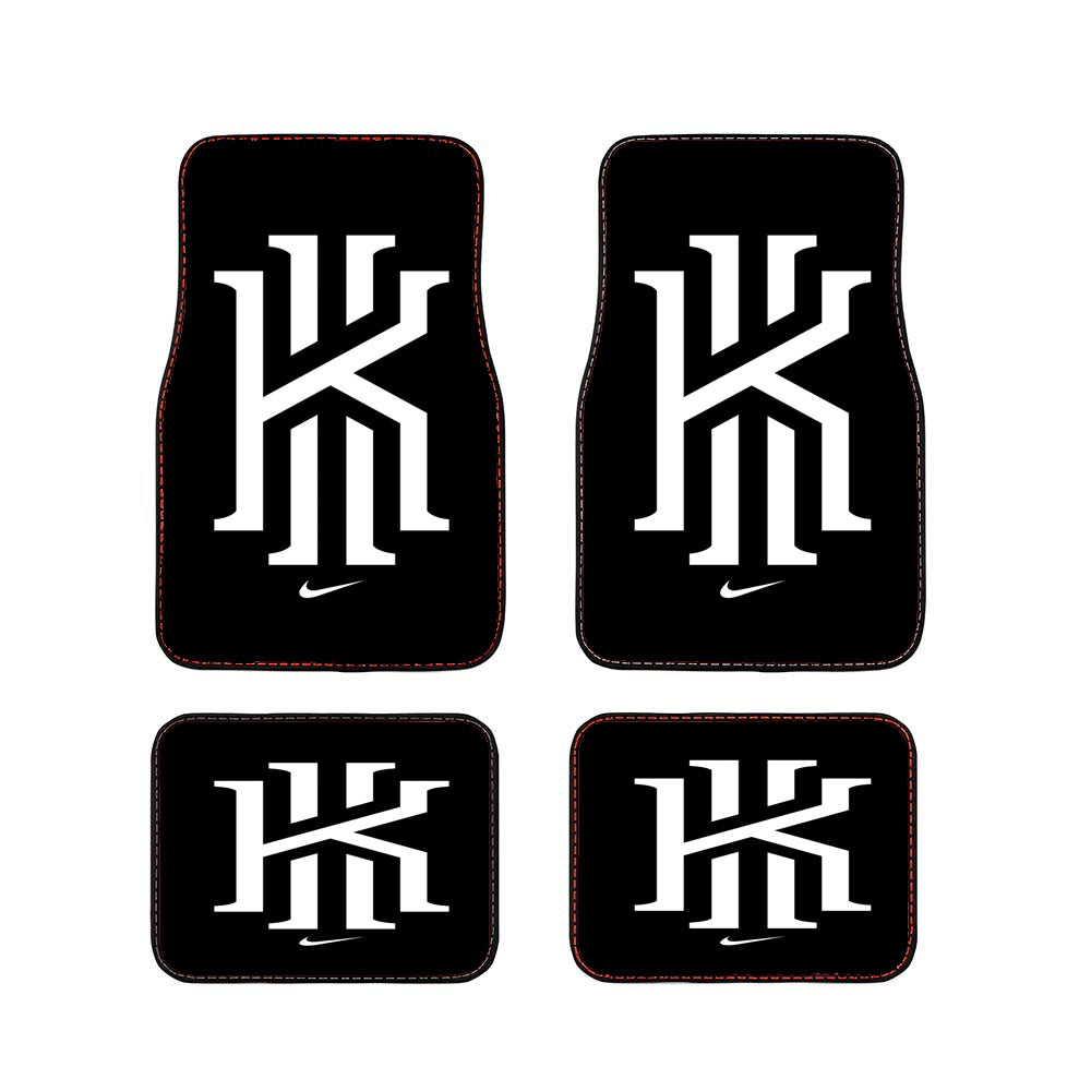 Kyrie Irving Nike Black White Logo Car Floor Mats Accessories