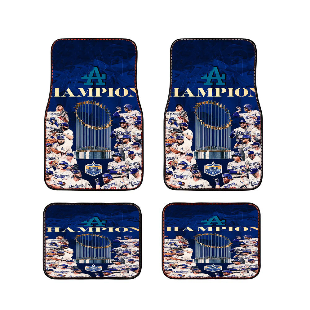 La Dodgers Champions Car Floor Mats Accessories