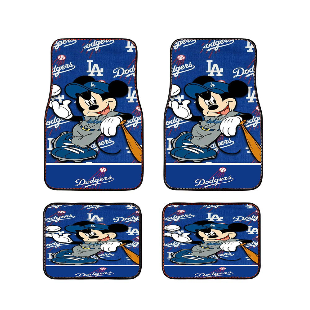 La Dodgers X Mickey Mouse Car Floor Mats Accessories