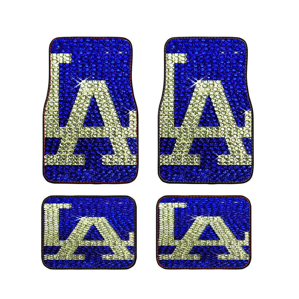 La Los Angeles Dodgers Diamond Car Floor Mats Accessories