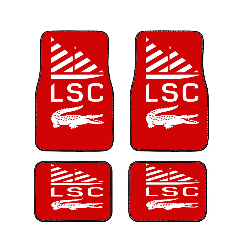 Lacoste Sailing Club Red Car Floor Mats Accessories