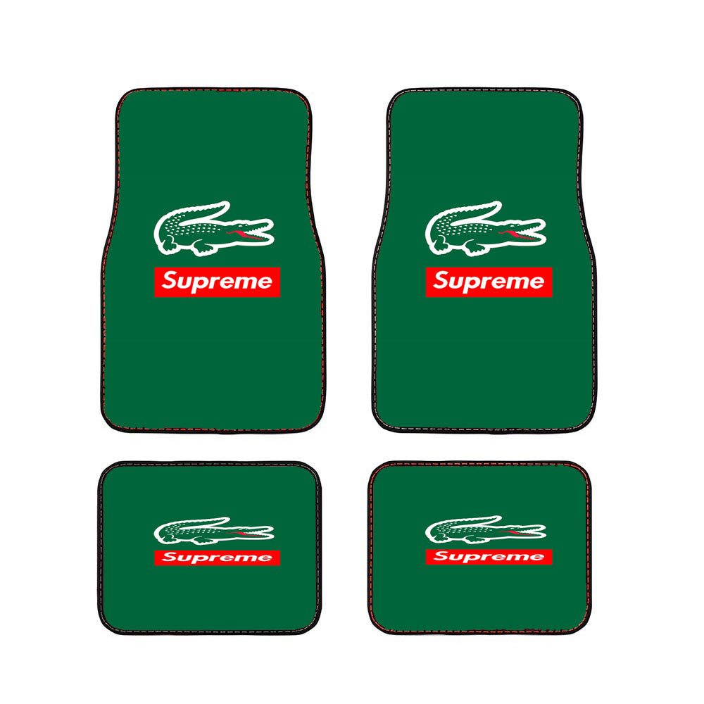 Lacoste X Supreme Car Floor Mats Accessories