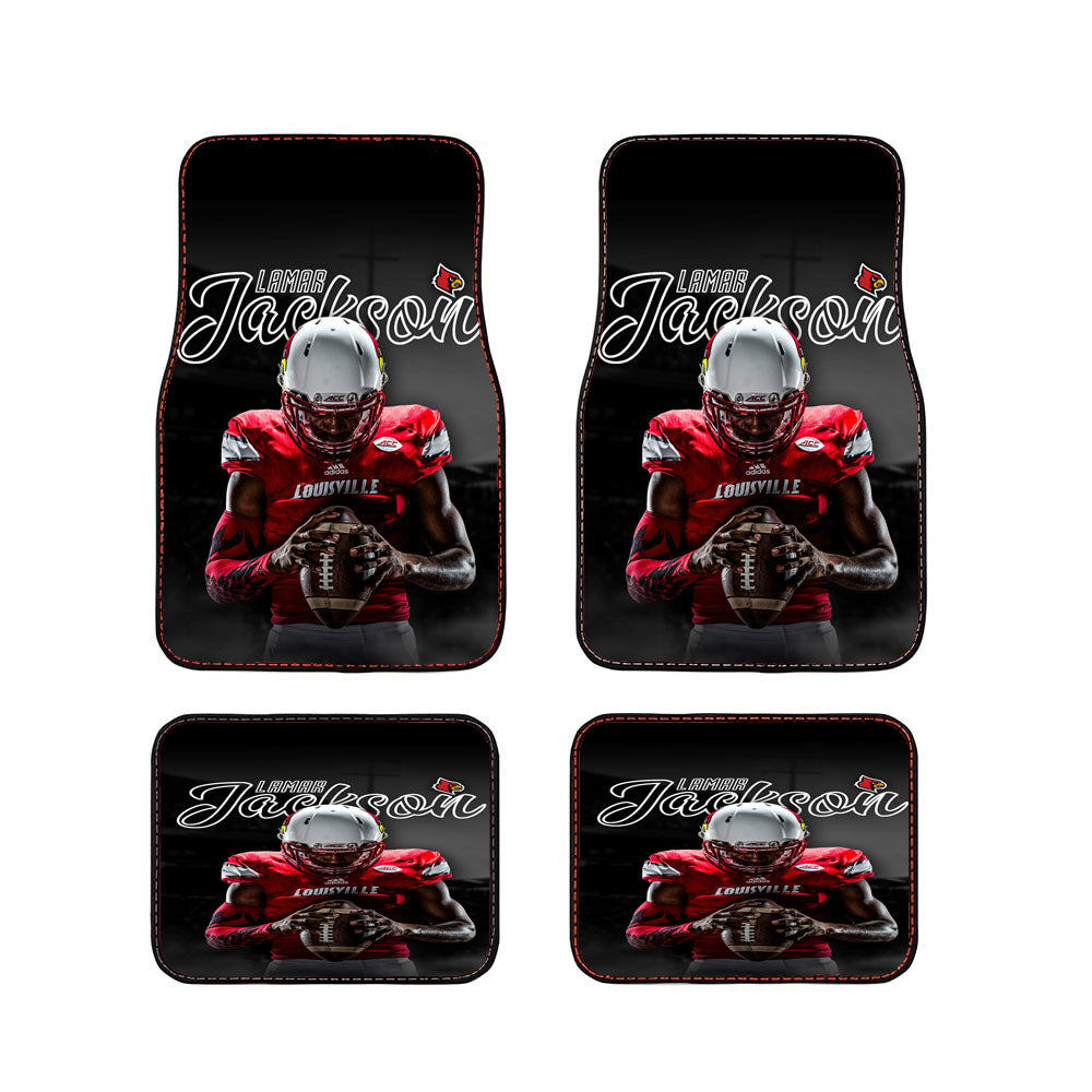 Lamar Jackson Louisville Car Floor Mats Accessories