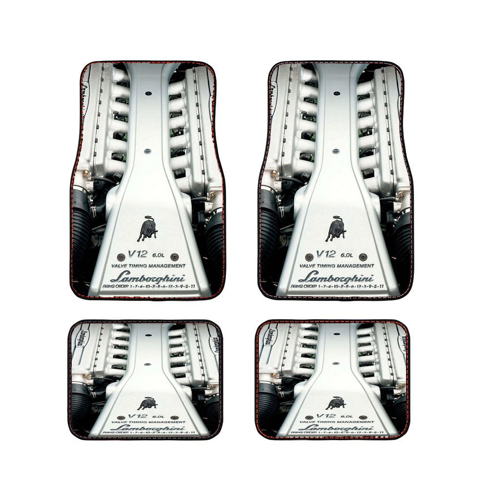 Lamborghini V12 Engine Machine Car Floor Mats Accessories