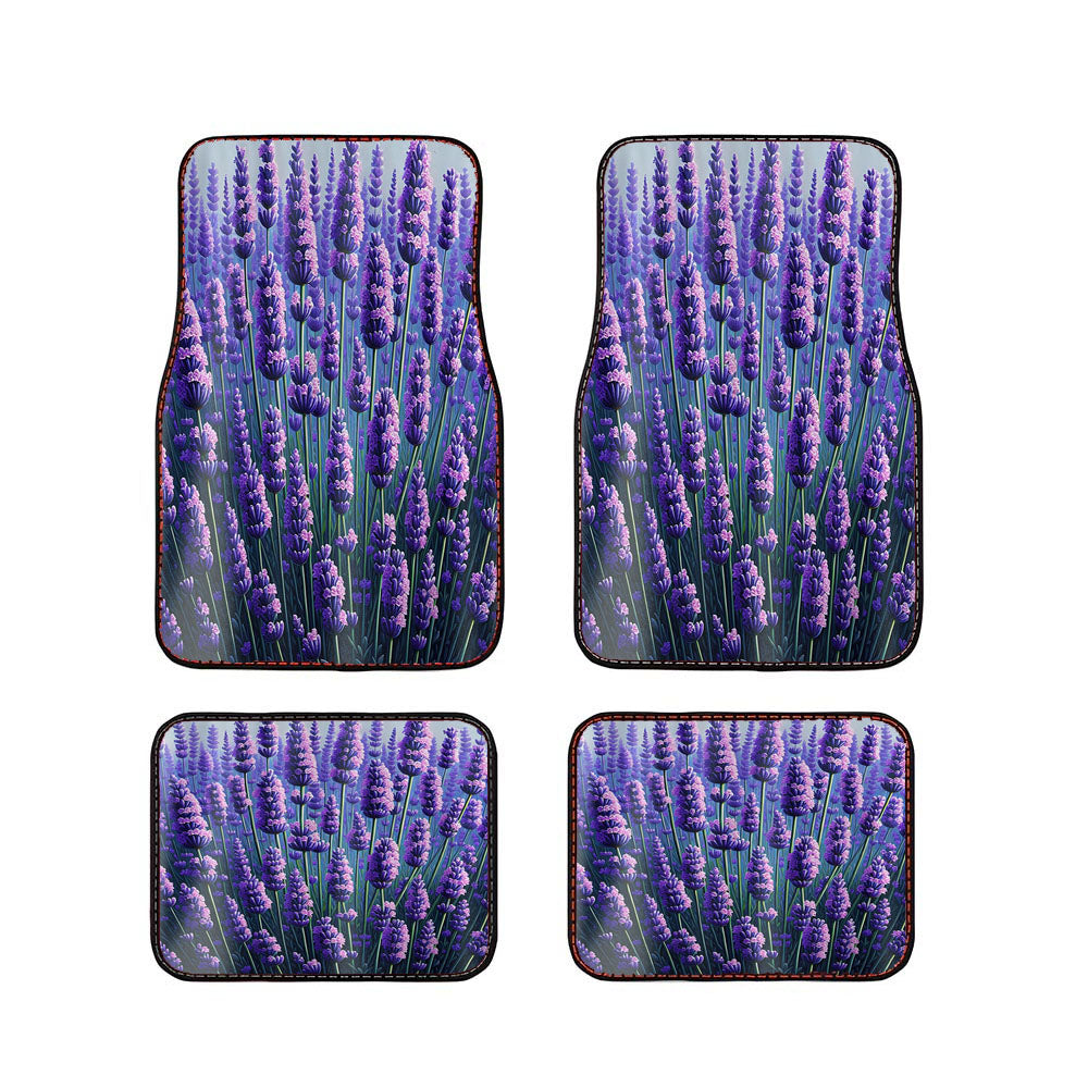 Lavender Garden Car Floor Mats Accessories