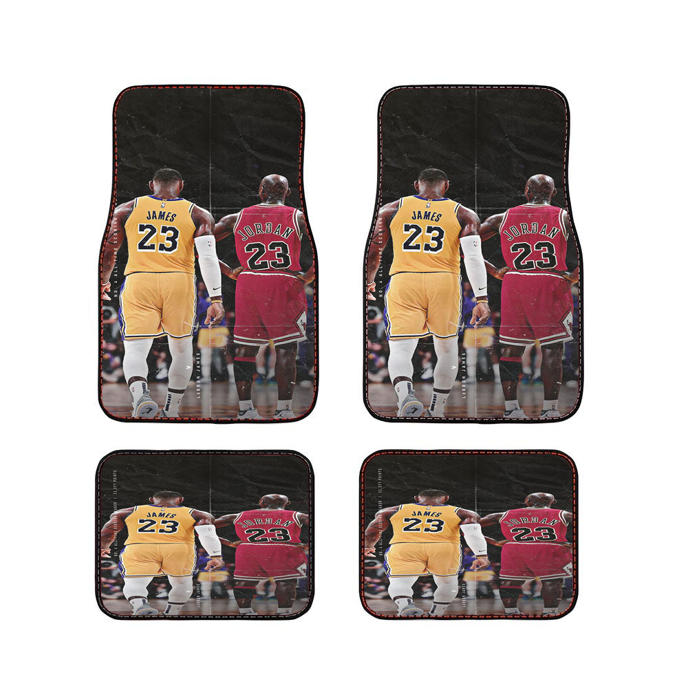 Lebron James And Jordan Nba Car Floor Mats Accessories