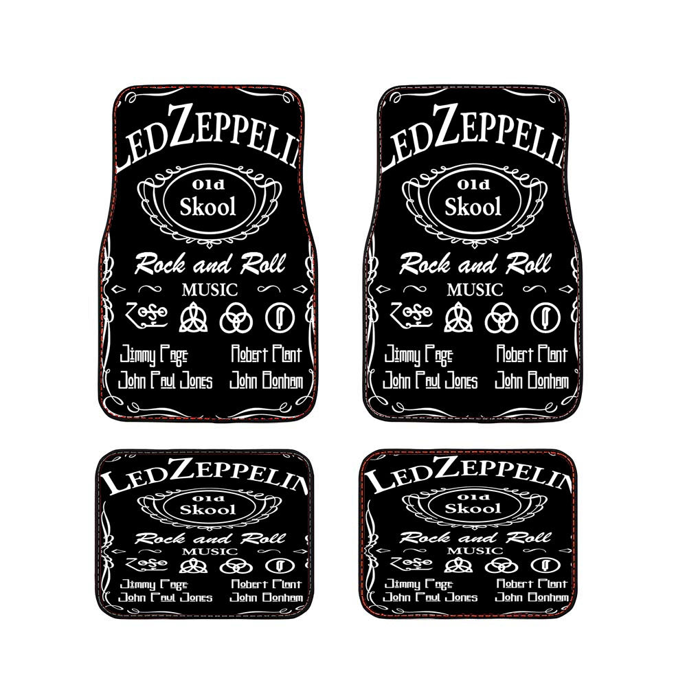 Led Zeppelin Old Skool Car Floor Mats Accessories