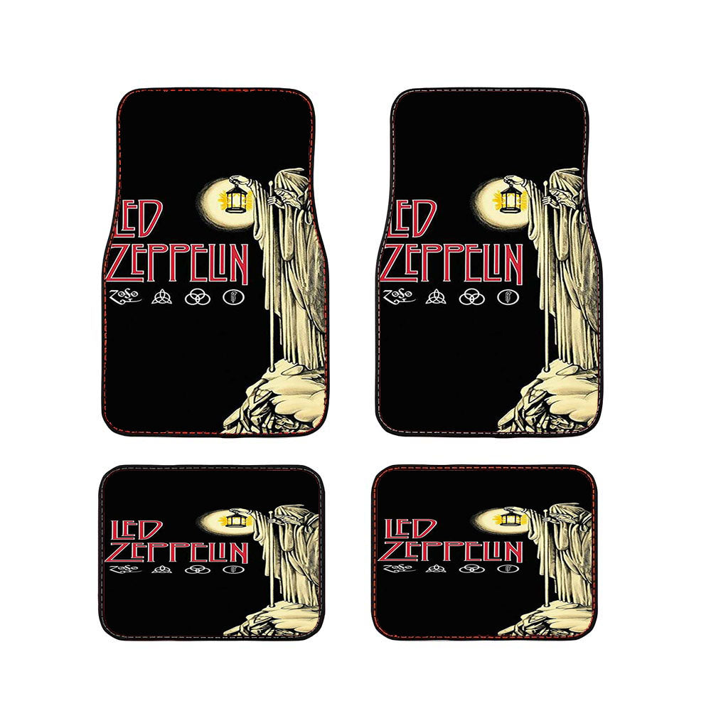 Led Zeppelin The Darkness Logo Car Floor Mats Accessories