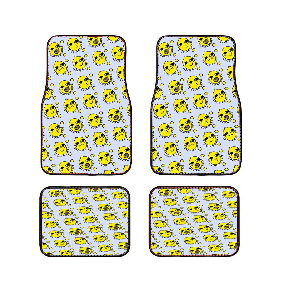 Lemongrab Pattern Car Floor Mats Accessories