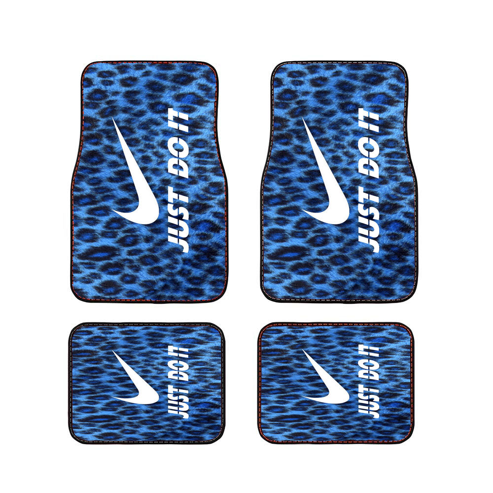 Leopard Just Do It Car Floor Mats Accessories