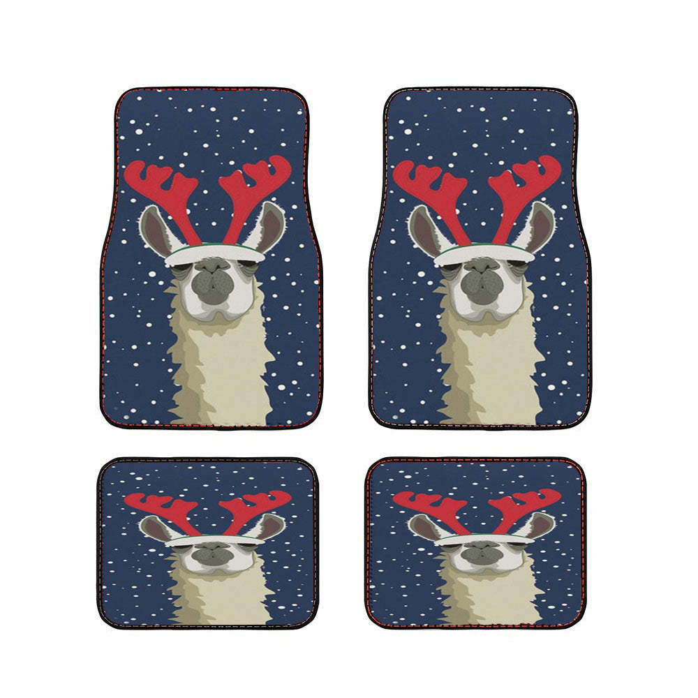 Let It Snow Reindeer Car Floor Mats Accessories