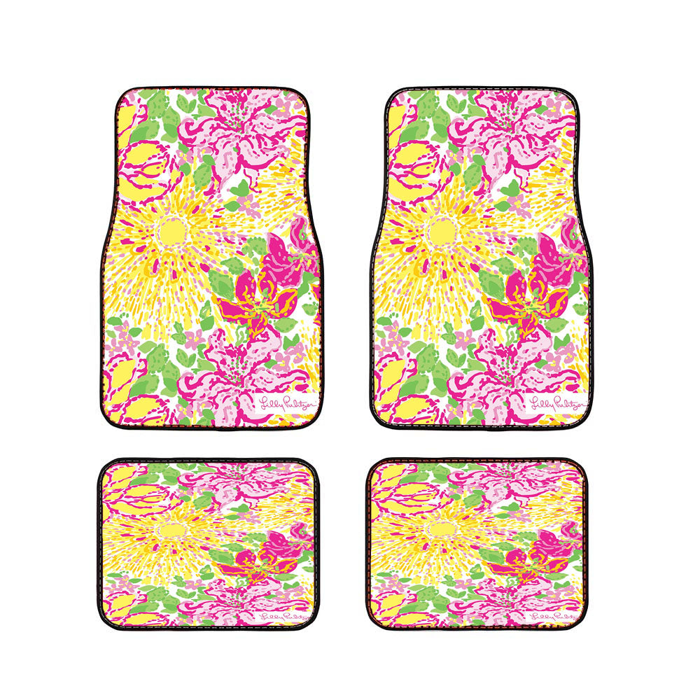Lilly Pulitzer A Story Written In The Sun Car Floor Mats Accessories