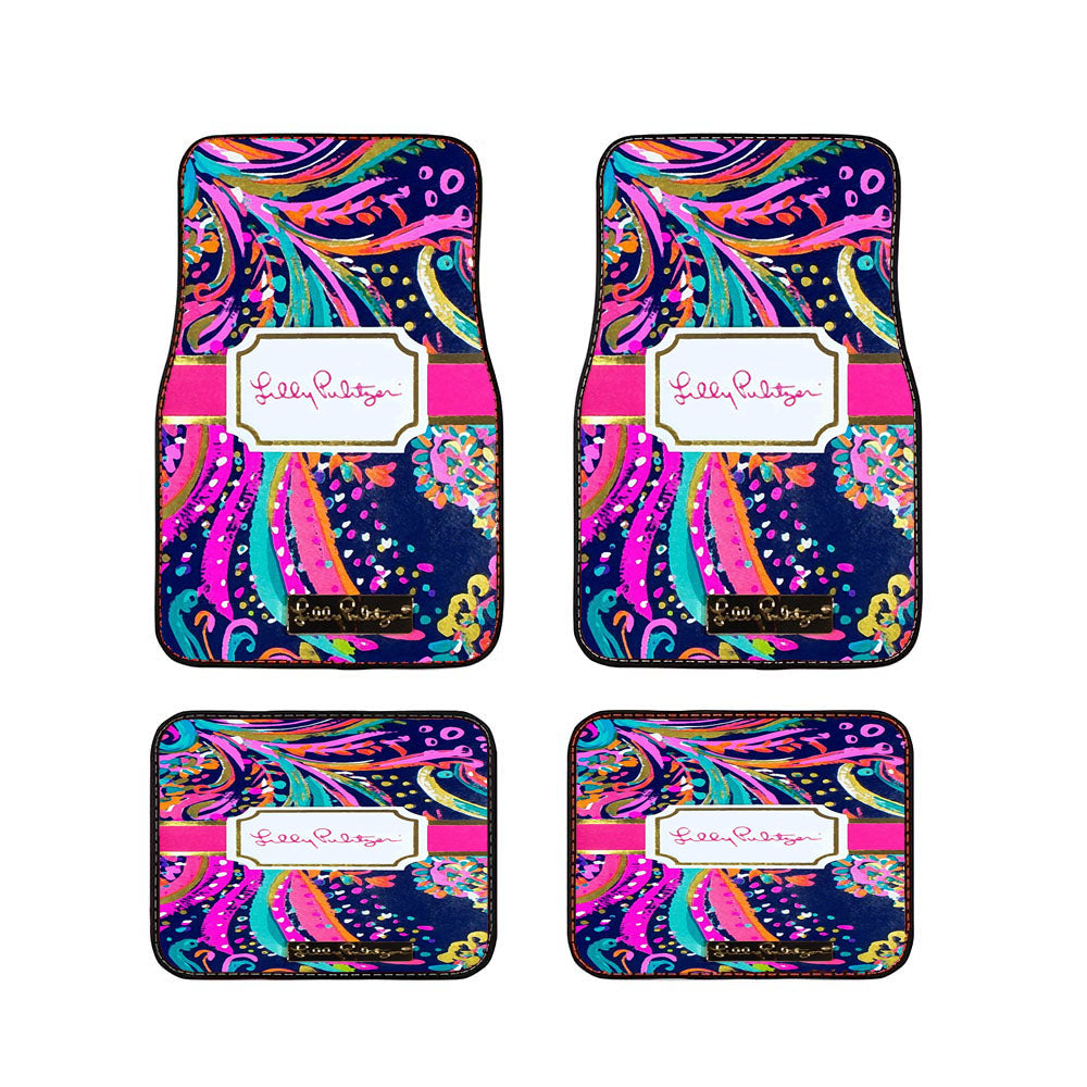 Lilly Pulitzer Beach Loot Car Floor Mats Accessories