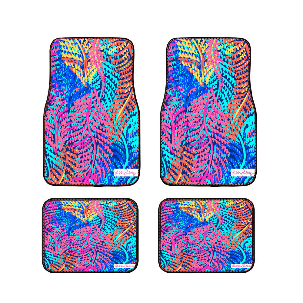 Lilly Pulitzer Electric Car Floor Mats Accessories