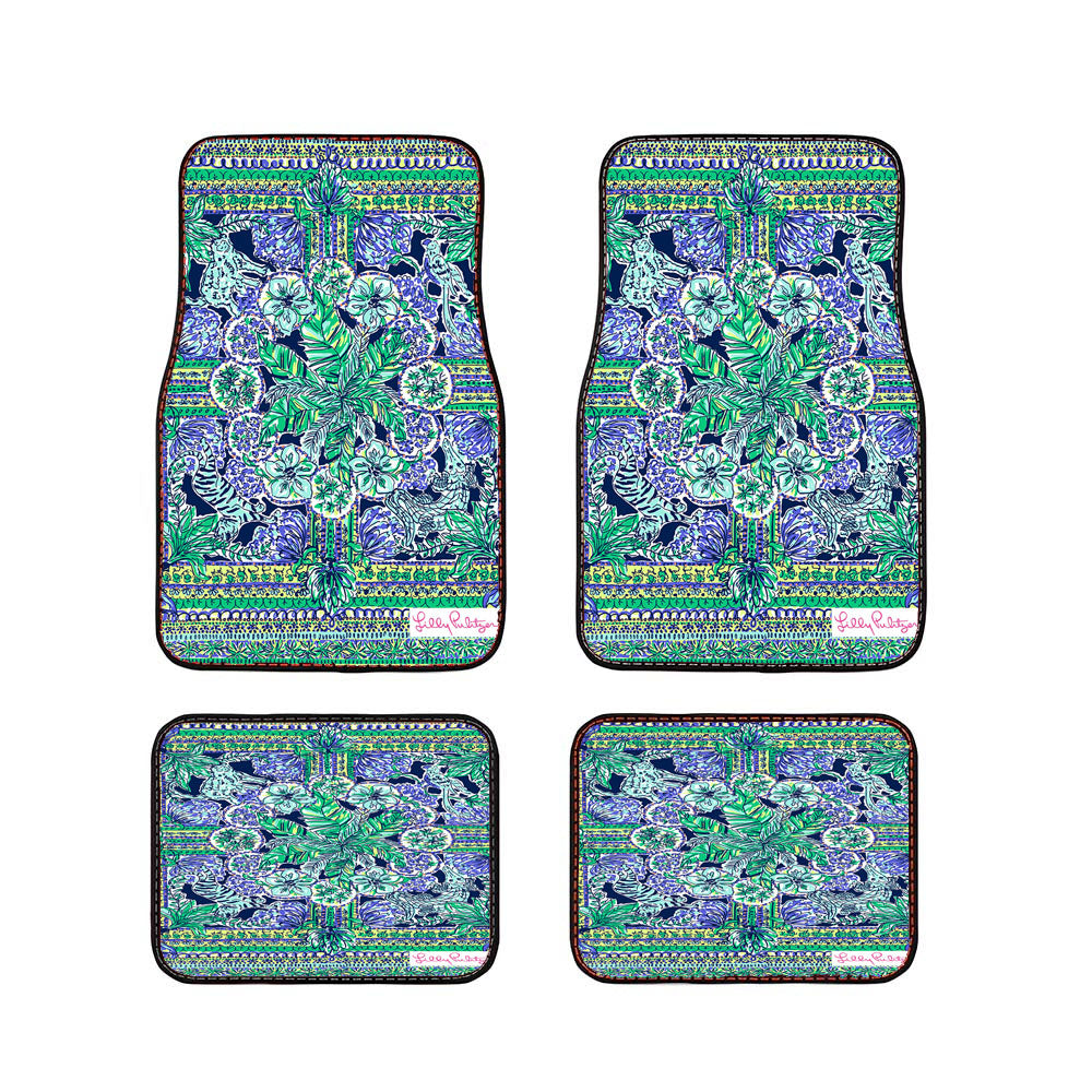 Lilly Pulitzer Escape Ar Car Floor Mats Accessories