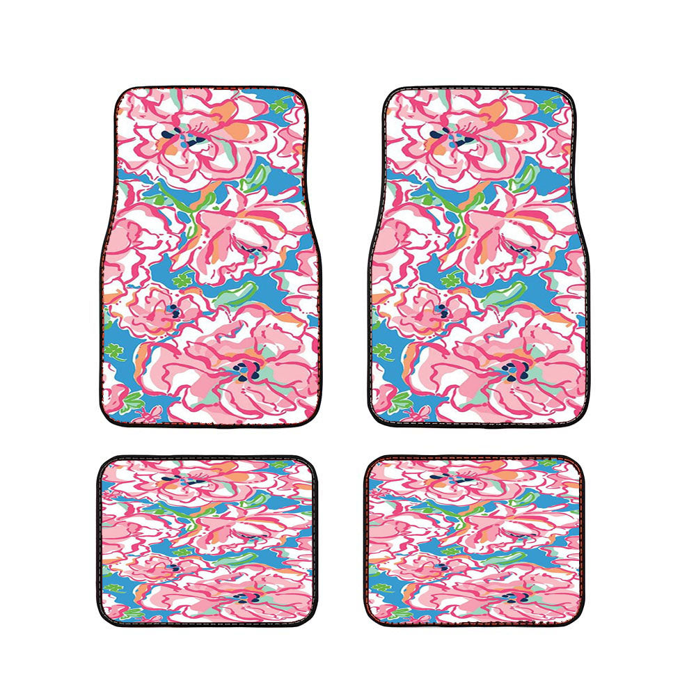 Lilly Pulitzer Flower Car Floor Mats Accessories