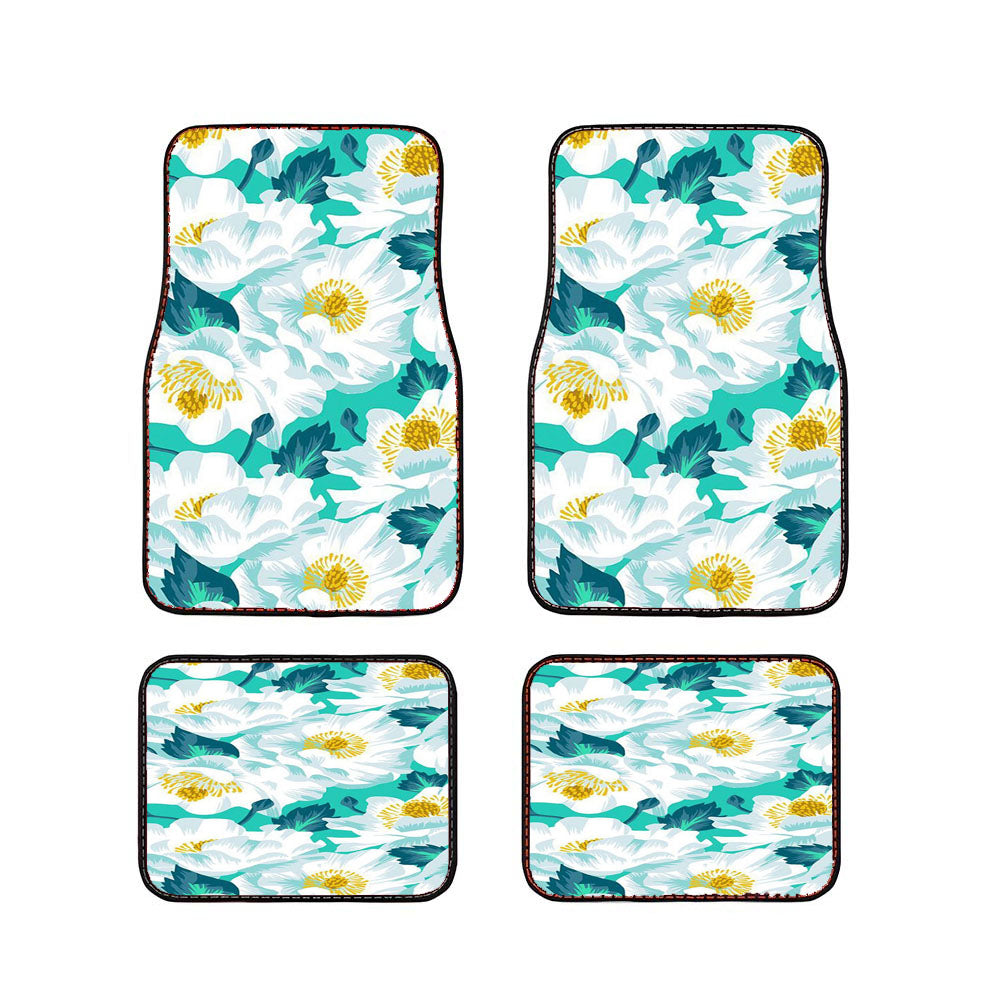 Lilly Pulitzer Flowers Pattern Pai Car Floor Mats Accessories