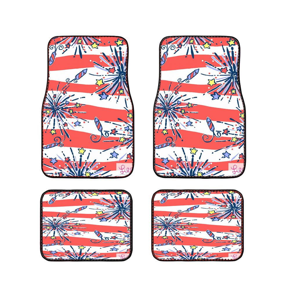 Lilly Pulitzer July Car Floor Mats Accessories