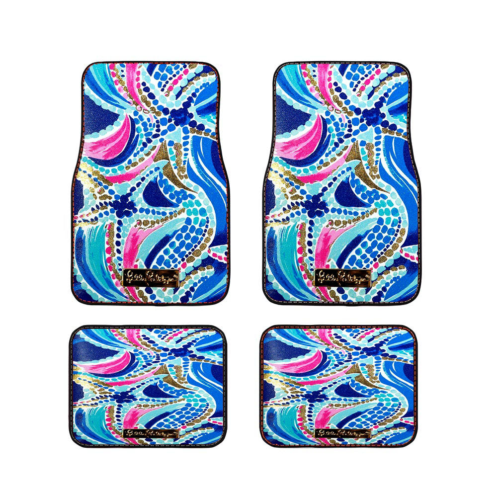 Lilly Pulitzer Ocean Jewels Car Floor Mats Accessories