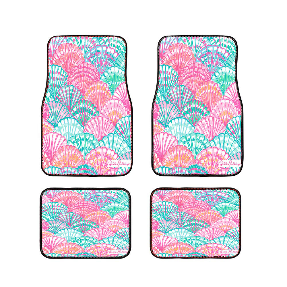 Lilly Pulitzer Oh Shello Car Floor Mats Accessories