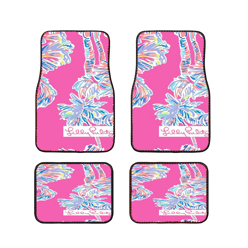 Lilly Pulitzer Palm Trees Car Floor Mats Accessories