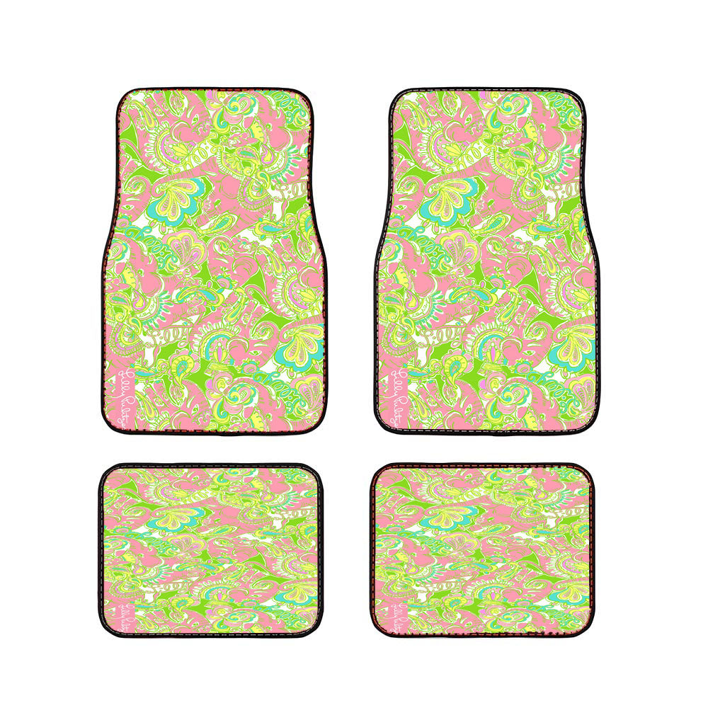 Lilly Pulitzer Pastel Chevron Car Floor Mats Accessories
