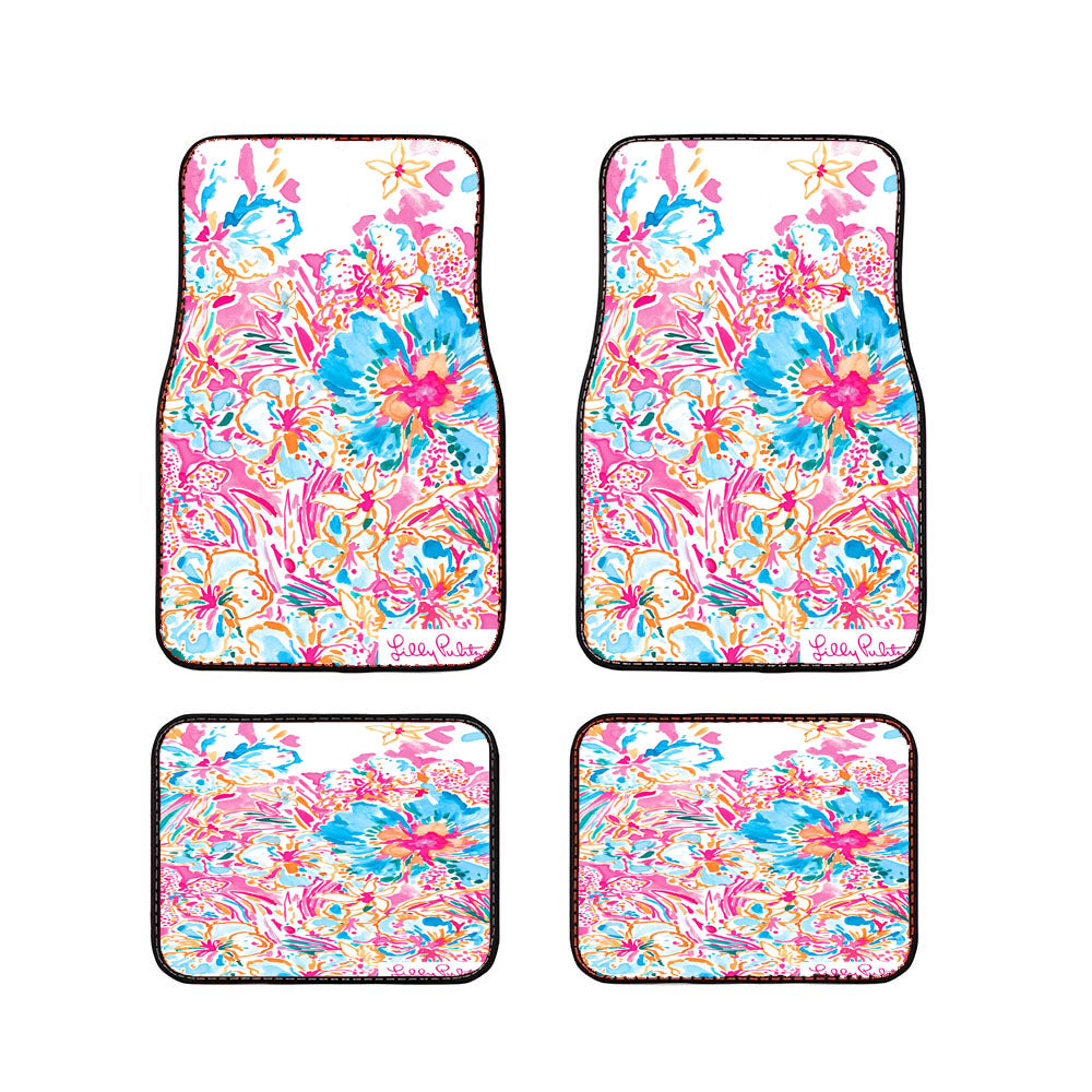 Lilly Pulitzer Resort Escape Car Floor Mats Accessories