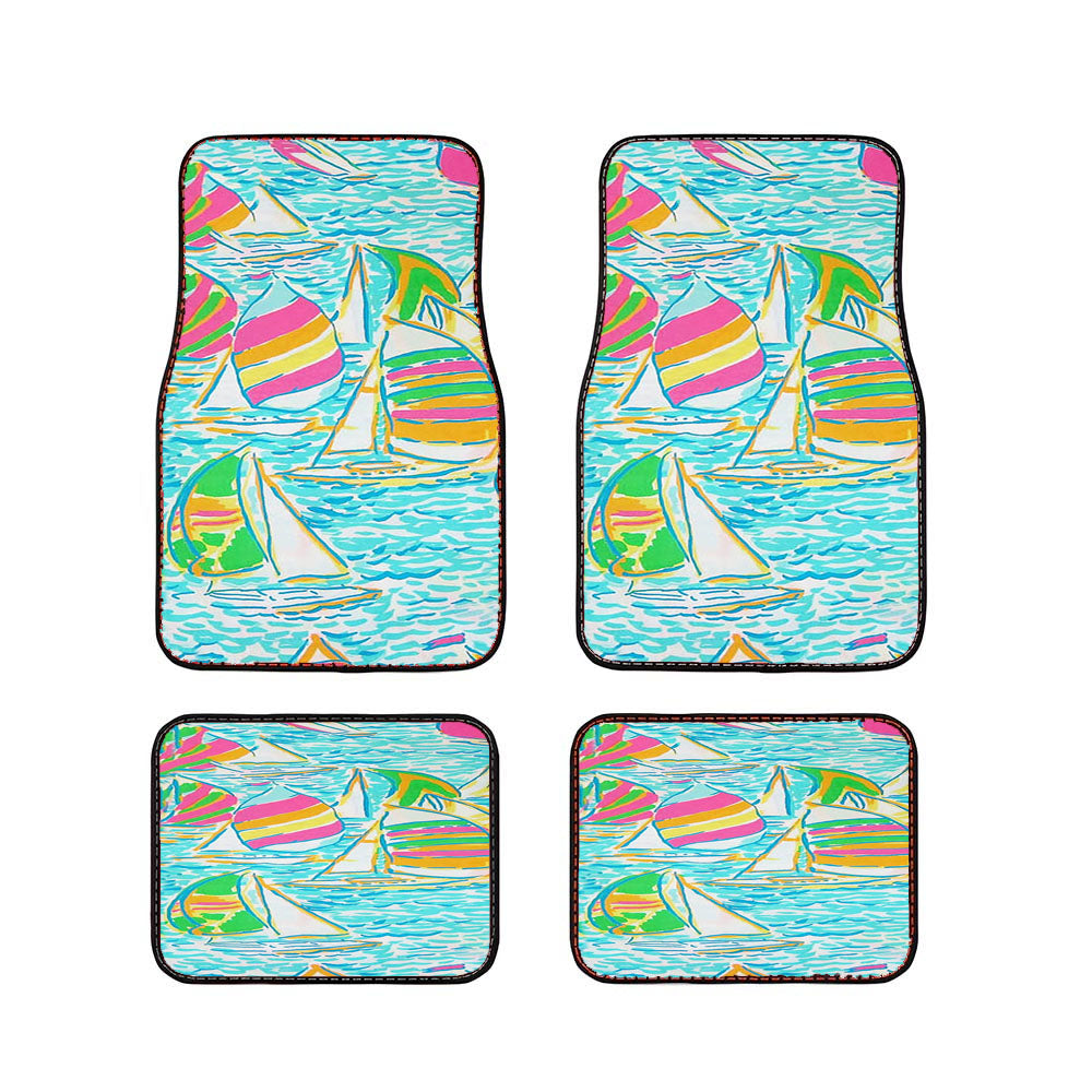 Lilly Pulitzer Sailboat Car Floor Mats Accessories