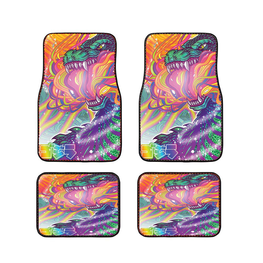 Lisa Frank Godzilla Car Floor Mats Accessories