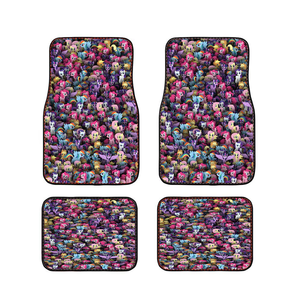 Little Horses Pony Cute Pattern Car Floor Mats Accessories