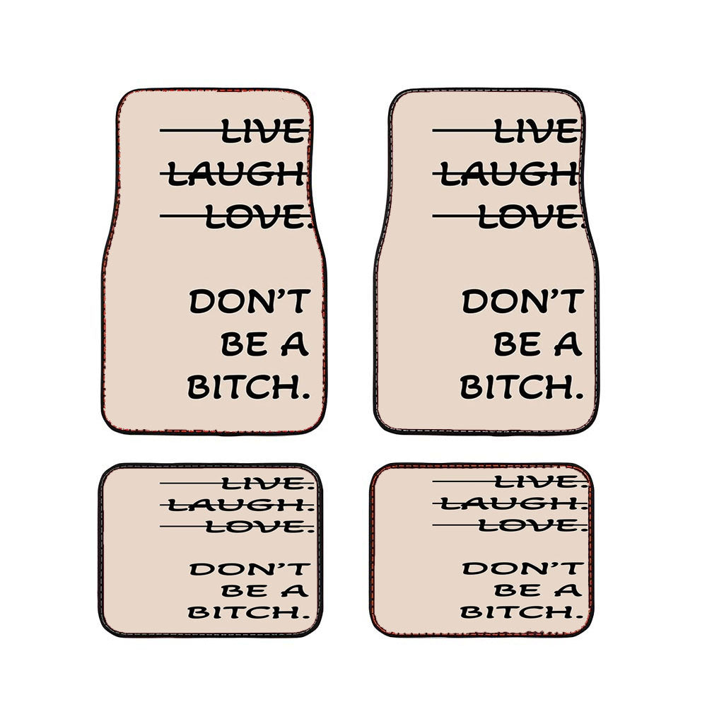 Live Laugh Love Parody Car Floor Mats Accessories