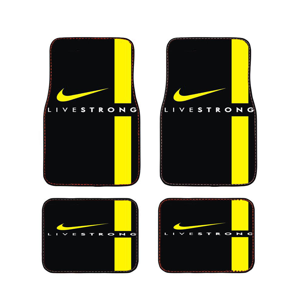 Livestrong Nike Logo Sport Bike Car Floor Mats Accessories