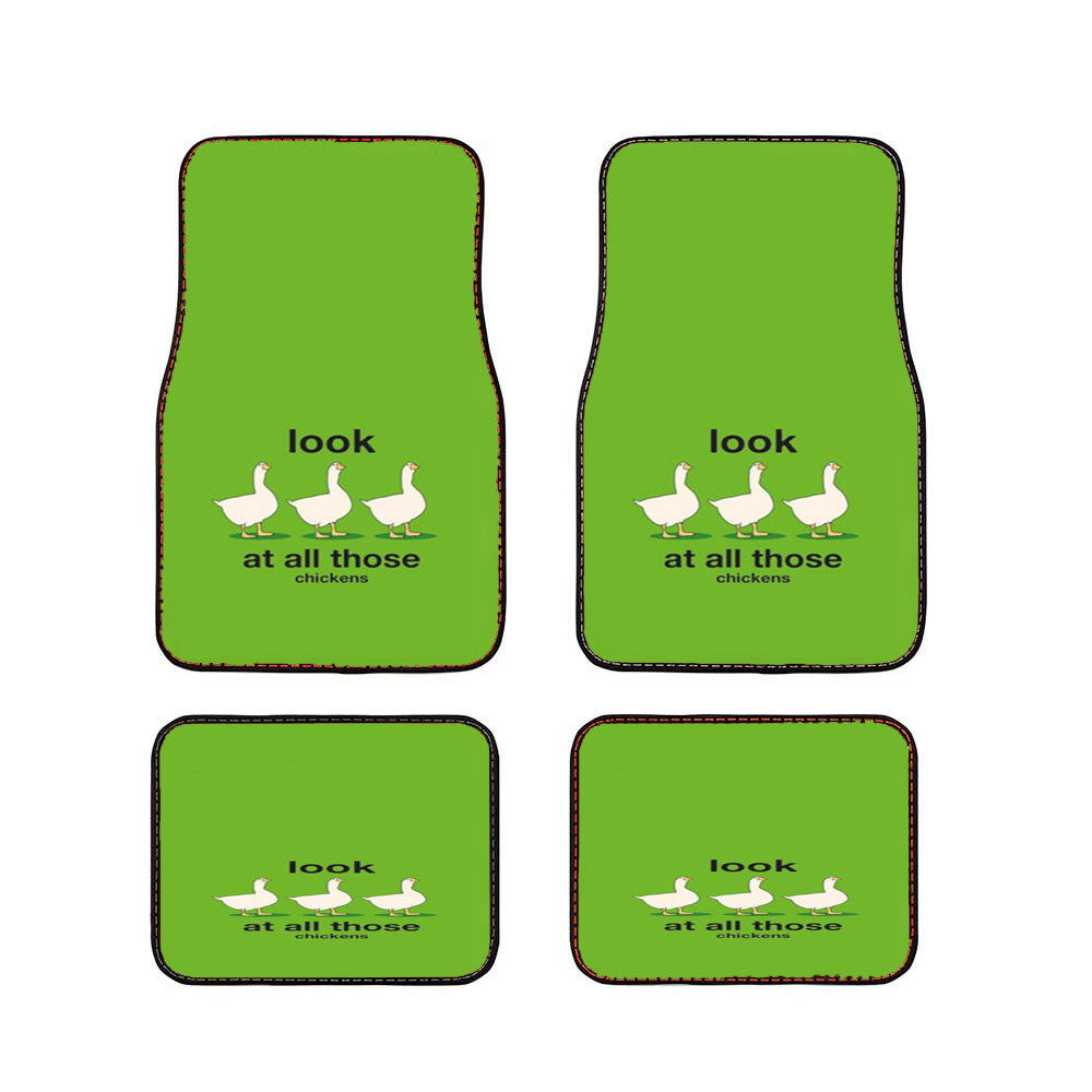 Look At All Those Chickens Car Floor Mats Accessories