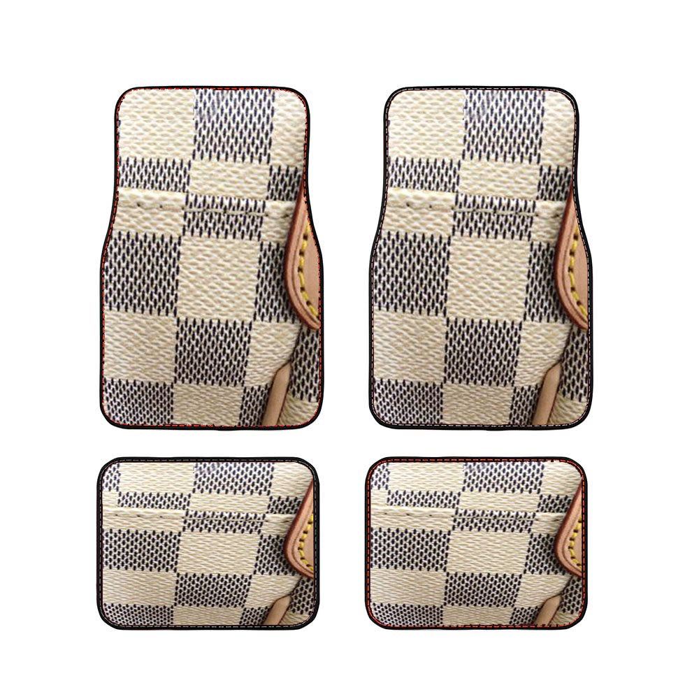 Louis Vuitton Checkered Car Floor Mats Accessories